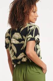 Smashed Lemon Dark tropical top